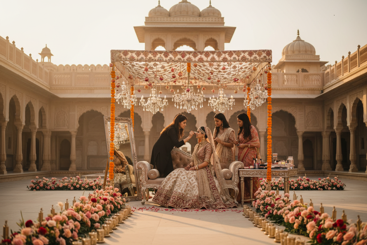 Destination Wedding Makeup: How H2 Makeup Studio Travels Across India & Beyond
