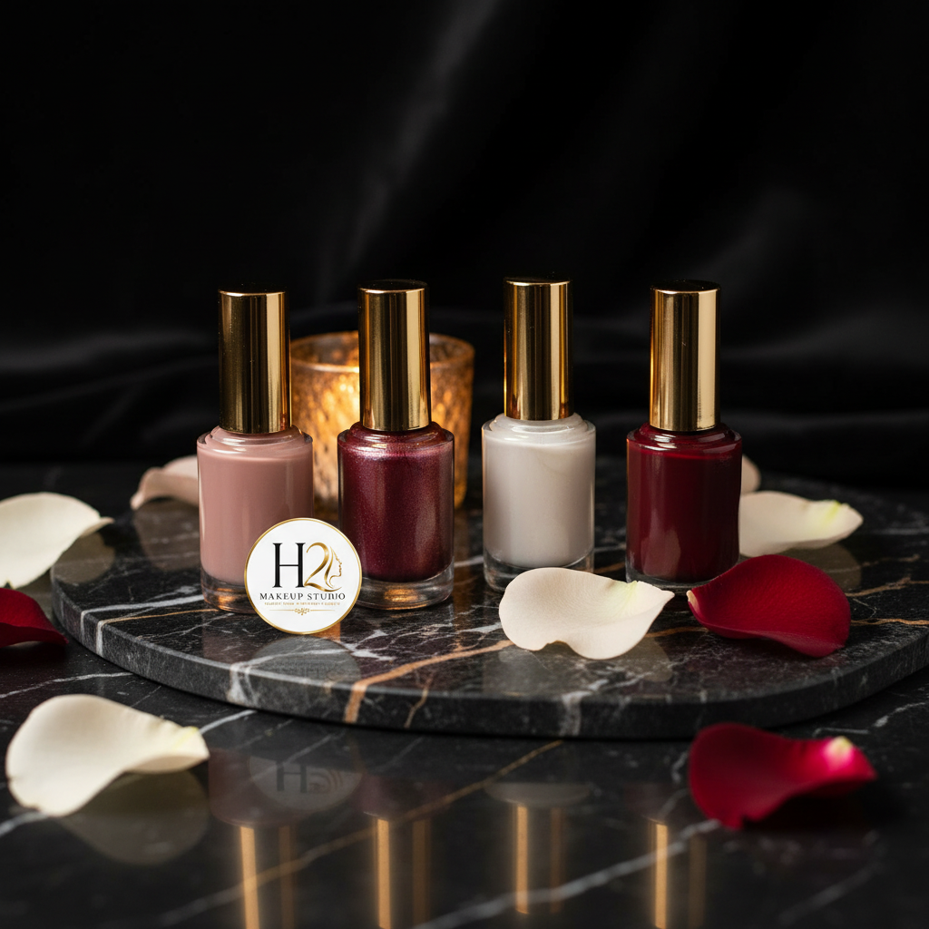 Bridal Nail Polish Shade Set | H2 Makeup Studio