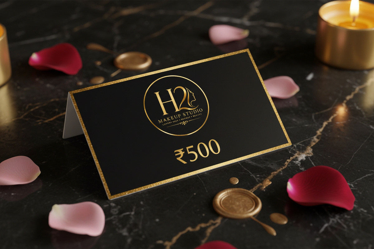 H2 Makeup Studio Digital Gift Card ₹500 denomination