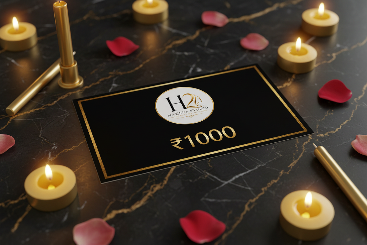 H2 Makeup Studio Digital Gift Card ₹1000 denomination