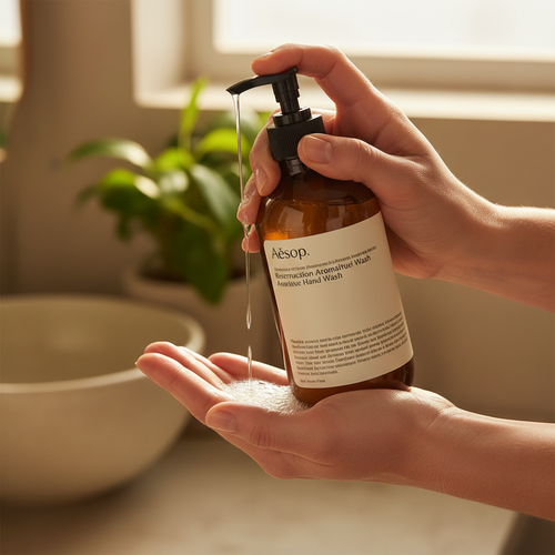 Soft clean nourished elegant hands Aesop Resurrection Hand Wash