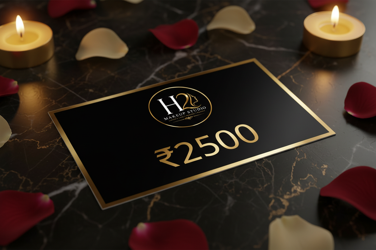 H2 Makeup Studio Digital Gift Card ₹2500 denomination