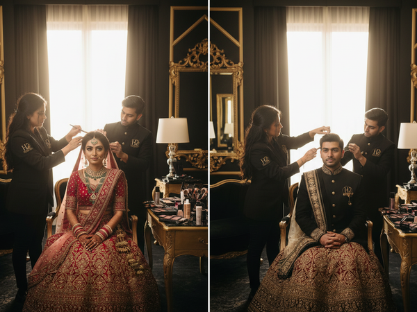 Bride & Groom Couple Makeup Package