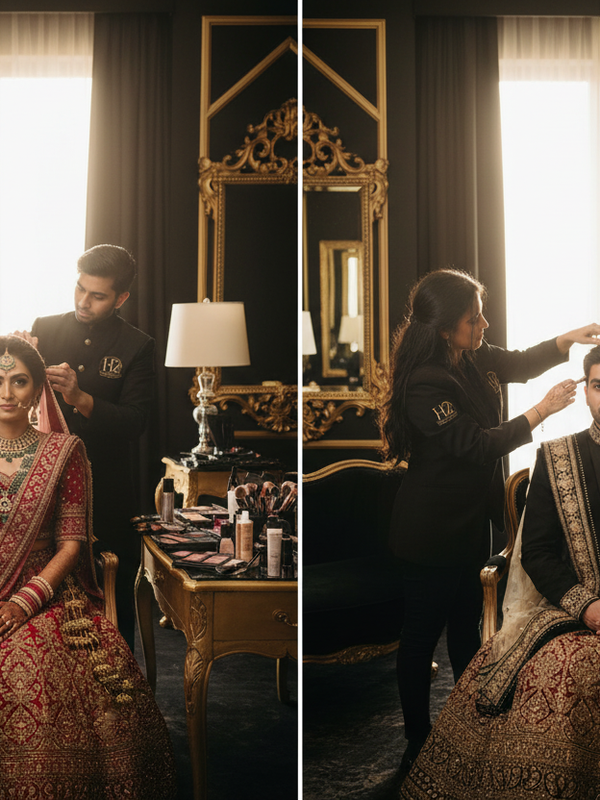 Bride & Groom Couple Makeup Package